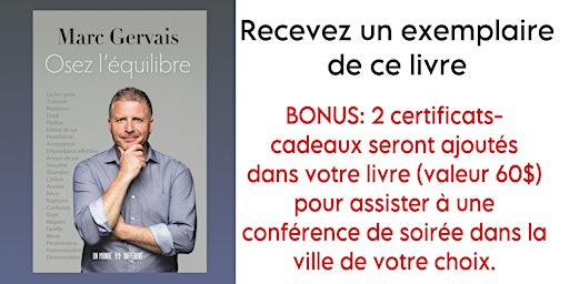 Osez l'équilibre - Recevez ce livre par la poste + bonus 2 billets primary image