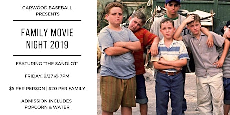 Garwood Baseball's Movie Night Fundraiser 2019 primary image