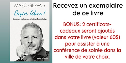 Imagem principal do evento Enfin libre - Recevez ce livre par la poste + bonus 2 billets gratuits