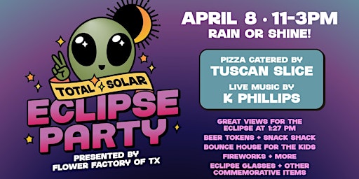 Imagem principal do evento Total Solar Eclipse Party ~ Largest Private Eclipse Party in Ellis Co.