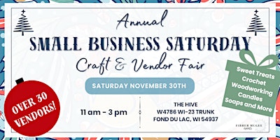 Image principale de Small Business Saturday Craft & Vendor Fair
