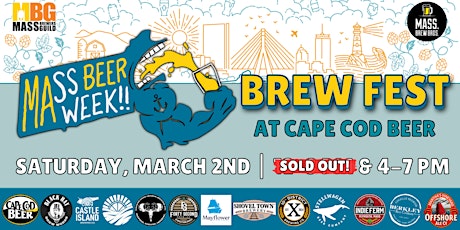 Mass Beer Week Brew Fest at Cape Cod Beer primary image