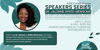 Imagem principal do evento Speaker Series: Jalonne White-Newsome, White House's Env. Justice Officer