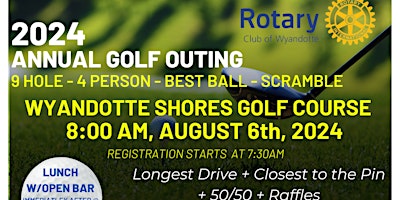 Imagem principal de 2024 Wyandotte Rotary Golf Outing