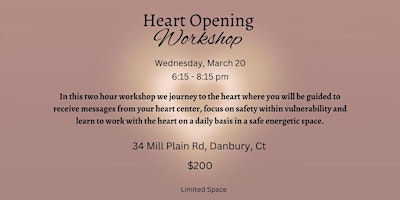 HEART OPENING WORKSHOP primary image