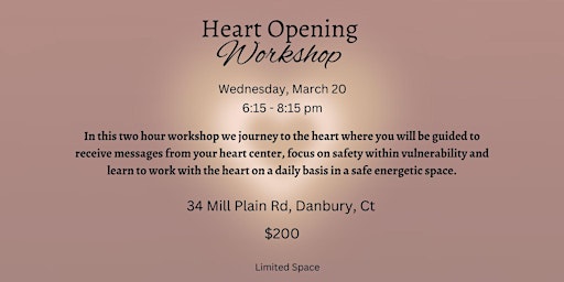 HEART OPENING WORKSHOP primary image