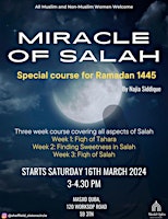 Image principale de Miracle of Salah: Special course for Ramadan