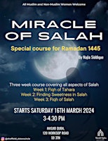 Imagem principal de Miracle of Salah: Special course for Ramadan