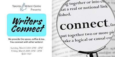 Toronto Writers' Centre Presents: Writers Connect primary image