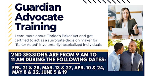 Hauptbild für Guardian Advocate Baker Act Training: Session 2