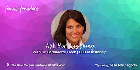 Ask Me Anything  with Bernadette Frech primary image