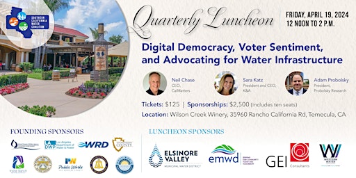 Southern California Water Coalition Quarterly Luncheon primary image