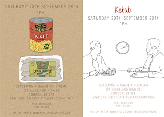 'Ackee & Saltfish' & 'Kebab' Screening @ RIO CINEMA DALSTON! primary image