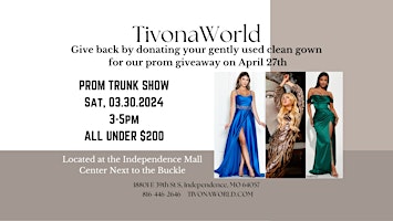 Primaire afbeelding van Invitation to a Special Prom Trunk Show!