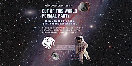 New College Formal Party -- Out of This World. primary image