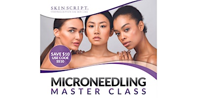 Imagem principal do evento Microneedling Master Class at Skin Script