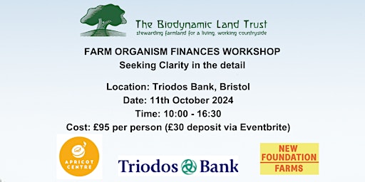 Imagem principal do evento Farm Organism Finances - seeking clarity in the detail