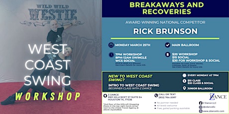 Rick Brunson Intermediate West Coast Swing Workshop primary image