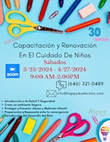 Imagen principal de Capacitación y Renovación  En El Cuidado De Niños