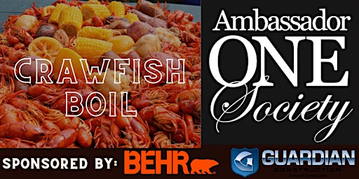 Image principale de 2024 HAA Ambassador ONE Crawfish Boil Fundraiser