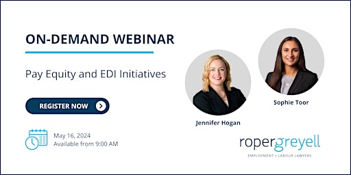 Pay Equity and EDI Initiatives   | On-Demand Webinar