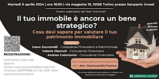 Imagem principal do evento Il tuo immobile è ancora un bene strategico? Cosa devi sapere per valutarlo