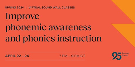 Sound Wall Classes April 22-24, 2024