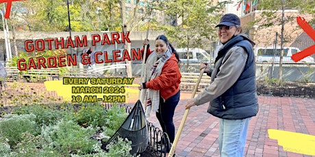 Stewardship Saturday at Gotham Park - Garden & Clean Up