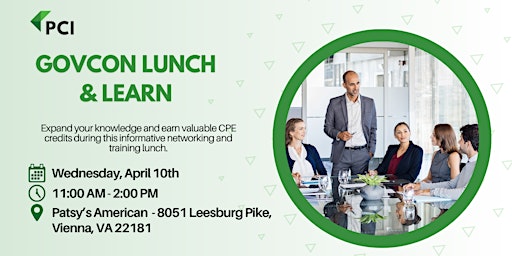 Primaire afbeelding van GovCon Lunch & Learn - DMV