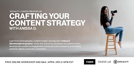 Imagem principal do evento Crafting your Content Strategy with Anissa D.