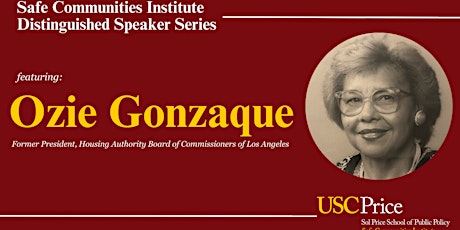 Safe Communities Institute's Distinguished Speaker Series: Ozie Gonzaque primary image