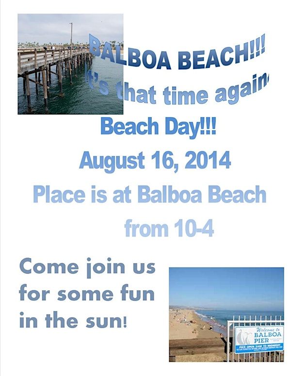 KW Rancho Beach Day 2014 - Balboa Beach Pier Park