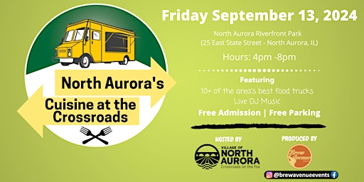 North Aurora's Cuisine at the Crossroads - Summer primary image