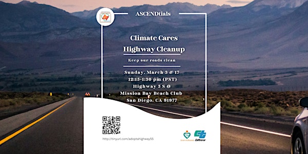 ASCENDtials Climate Cares Highway Cleanup Event at 5/Mission Bay Beach Club