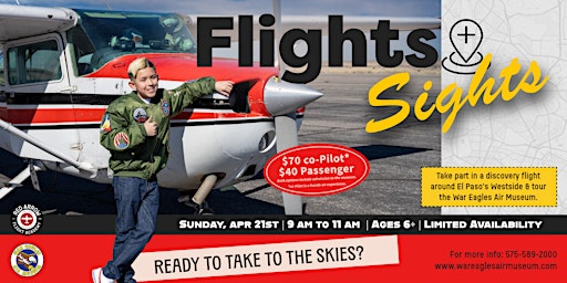 Imagen principal de Flights & Sights - Sunday April 21st, 2024