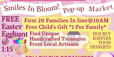 Easter&Blooms Pop-Up: Egg hunt, tasty eats & treats, unique treasures,gifts primary image