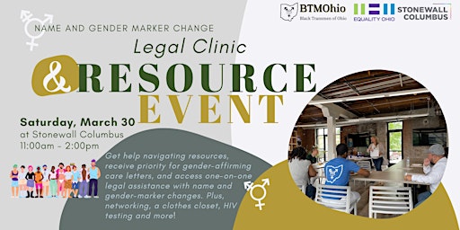 Imagem principal do evento Columbus Name and Gender Marker Change Legal Clinic & Resource Event