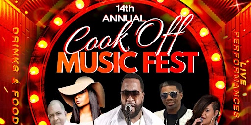 Primaire afbeelding van 14th Annual Cook Off Music Fest - Saturday, May 4, 2024