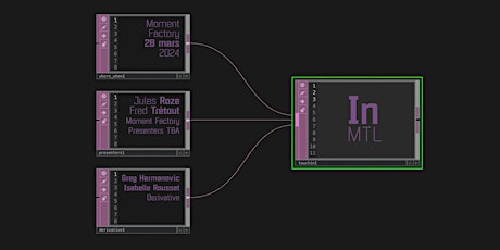 TouchIn MTL | Rencontres de la communauté TouchDesigner de Montréal