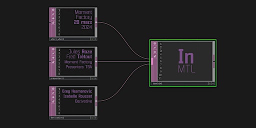 Primaire afbeelding van TouchIn MTL | Rencontres de la communauté TouchDesigner de Montréal