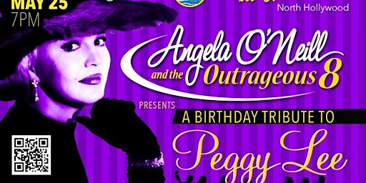 Imagem principal do evento Peggy Lee Birthday Tribute with Angela O'Neill & The Outrageous8