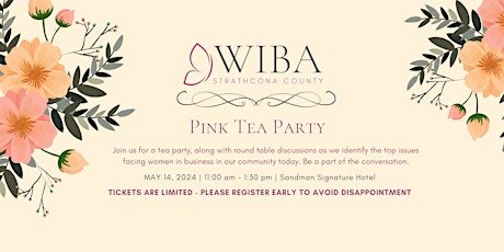 May Pink Tea - WIBA Strathcona County