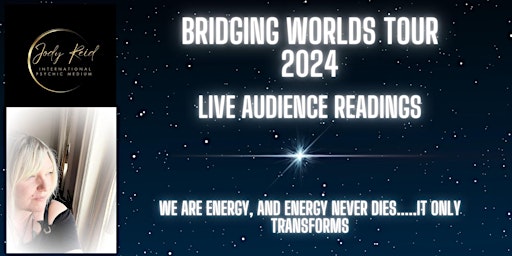 Imagem principal do evento Bridging Worlds Tour Live Audience Readings With Psychic Medium Jody Reid