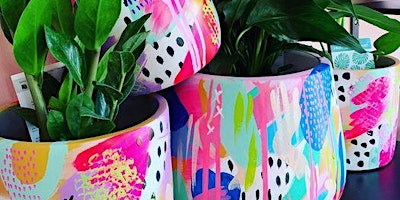 Imagen principal de Pot  or Canvas Paint n  Sip Workshop with Coral and Blush at Moonta