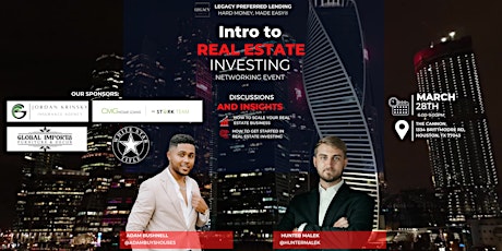 Intro to Real Estate Investing Networking Event 3/28/24