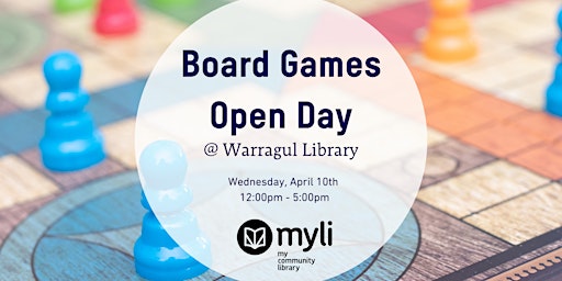 Primaire afbeelding van Board Games Open Day @ Warragul Library