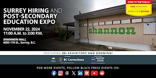 FREE Surrey Hiring  and Education Expo 2024 primary image