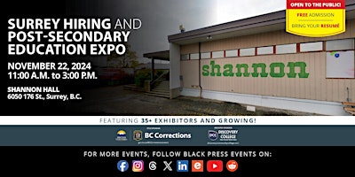 FREE Surrey Hiring  and Education Expo 2024 primary image