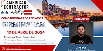 Primaire afbeelding van Latin American Contractor  - "Como Dominar los Reclamos" - Birmingham