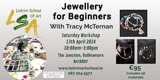 Hauptbild für (B) Jewellery for Beginners Workshop, Sat 13th April 2024, 10am-3pm